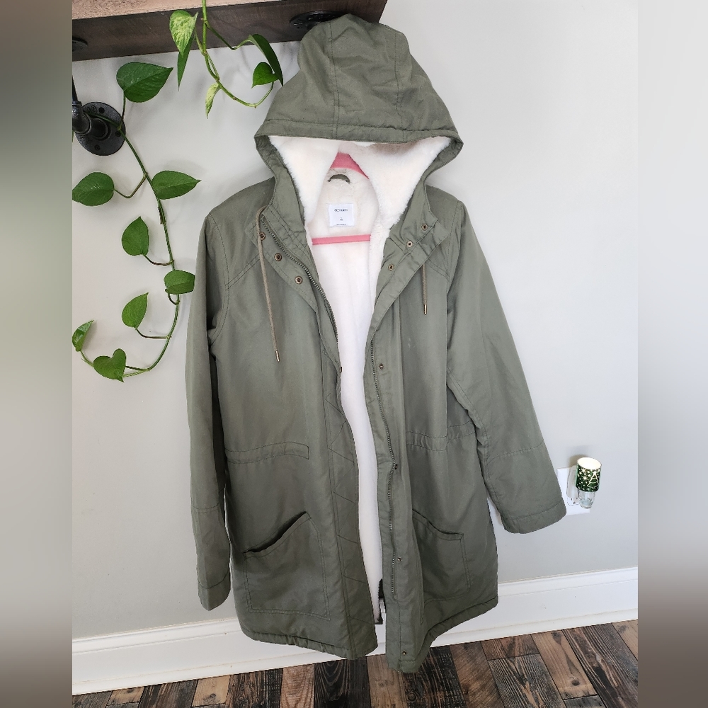 Old Navy sherpa-lined coat